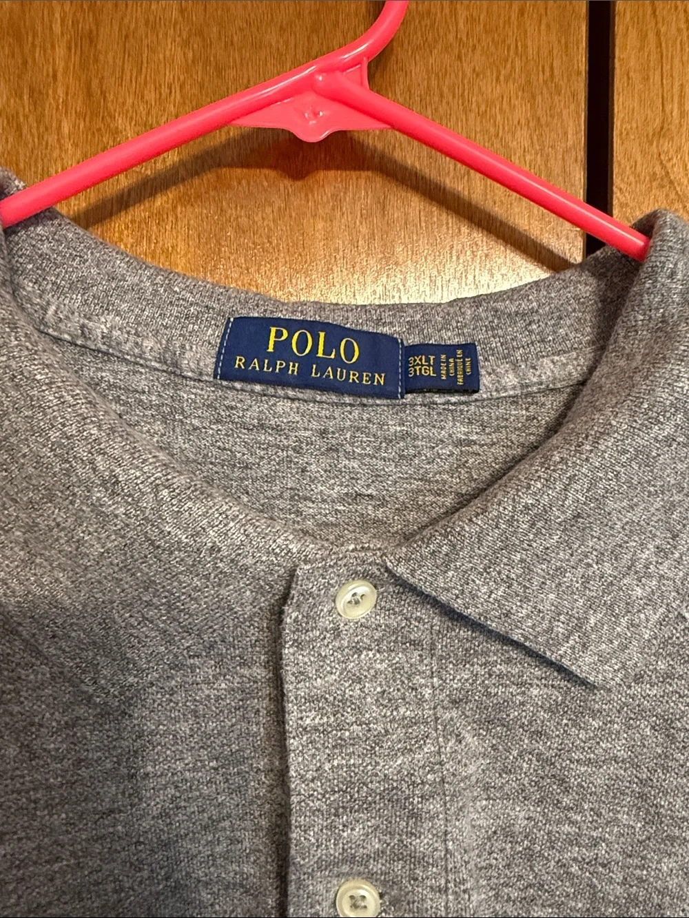 Men’s Grey polo collared shirt